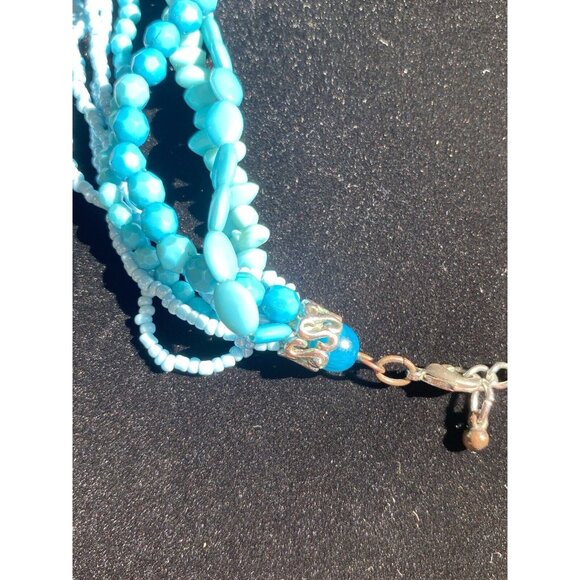 9 Strands Turquoise Style Necklace Vintage Necklace Antique Necklace - Picture 14 of 16